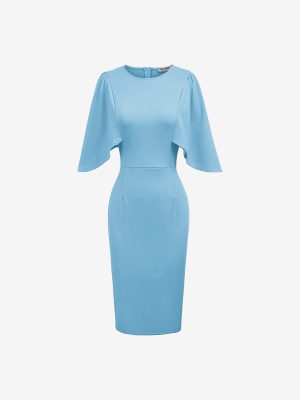 Sleeve Slim Fit Pencil Dress